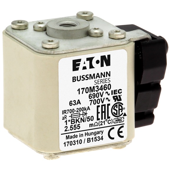 170M3460 Быстрый предохранитель 63A 690V 1*BKN/50 AR UC