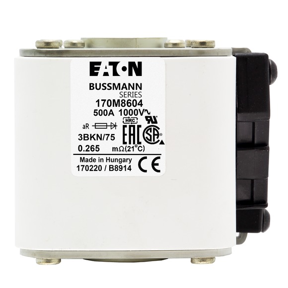 170M8604 Быстрый предохранитель 500A 1000V 3BKN/75 AR UR