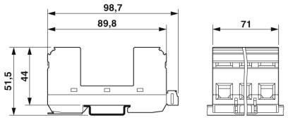 Phoenix contact 2858674 VAL-MS/3+1-BE/FM-UD Базовый элемент для защиты от перенапряжений, тип 2