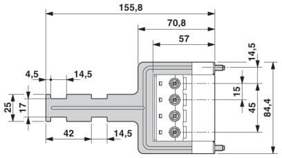 Phoenix contact 1784842 IPC 35 HC/ 4-STF-SH-15,00 Разъем печатной платы