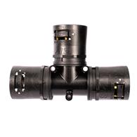 ABB 7TCA296170R0348 Фитинг AT, Т-образный, нейлон, черный/желтый, Ø21,Ø21,Ø21, AT212121/T/BLY, 1 шт.