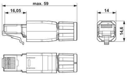 Phoenix contact 1416158 VS-IP20-M12FSBP-93B-LI/2,0 Сетевой кабель