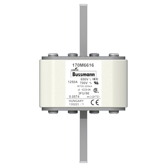 170M6618 Быстрый предохранитель 1500A 690V 3FU/90 AR UC