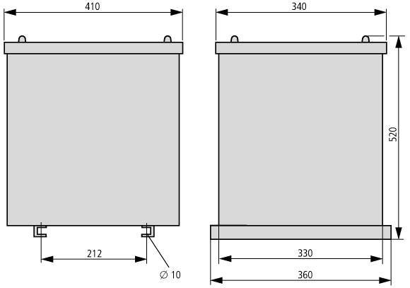 200754 Оболочка для трансформатора, IP23, ГхВхШ = 250x520x360 мм (+IP23/33)