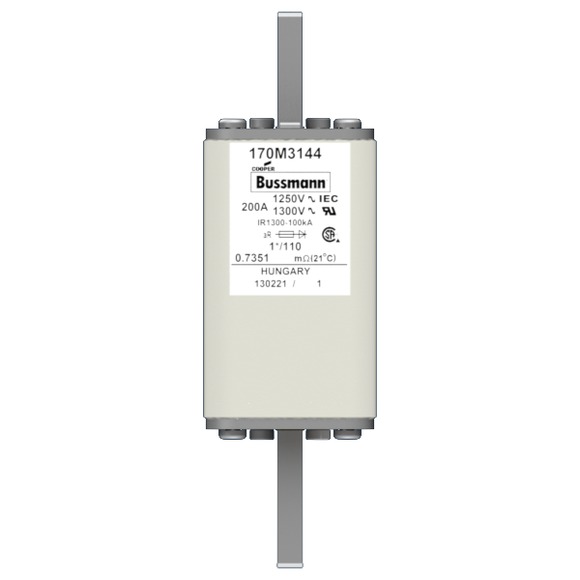 170M3144 Быстрый предохранитель 200A 1250V 1*/110 AR CU