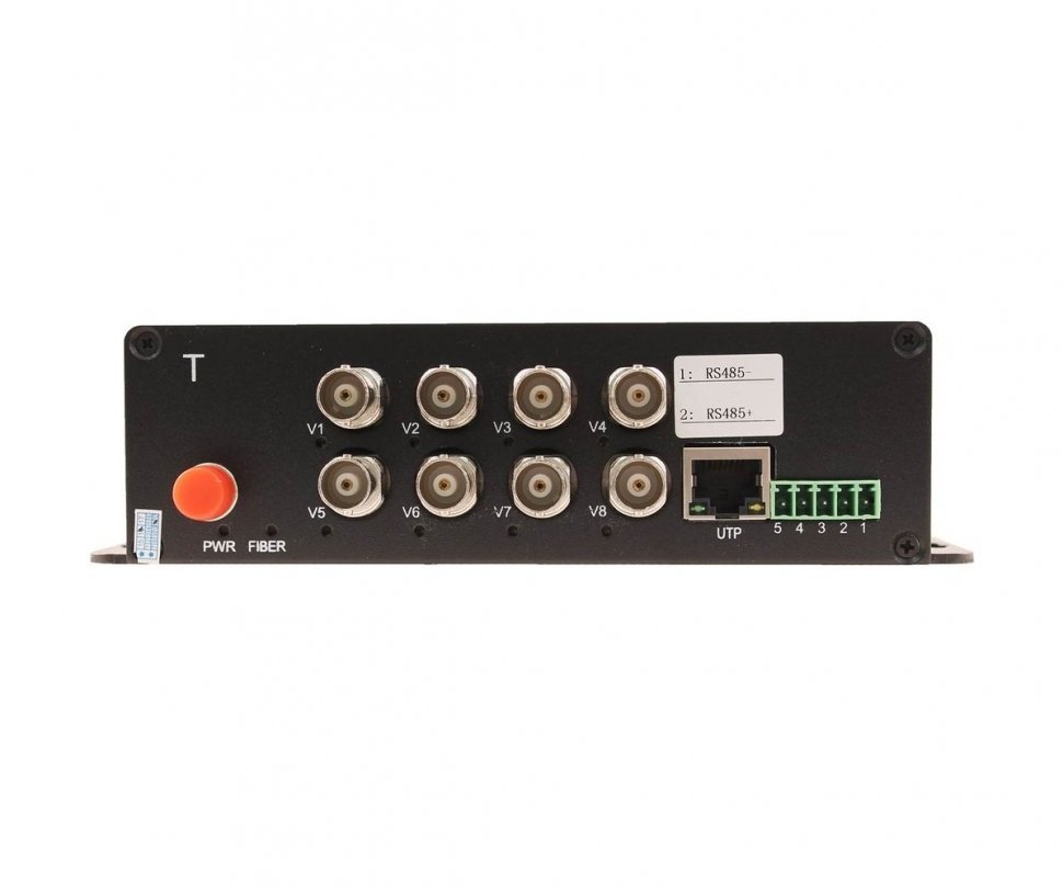 SC&T SF82NS5T/HD оптический передатчик 8 каналов видео HDCVI/HDTVI/AHD/CVBS