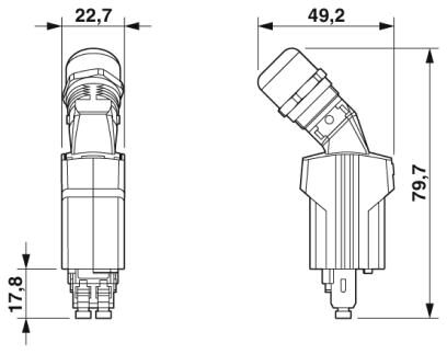 Phoenix contact 1608045 VS-PPC-C1-SCRJ-MNNA-PG9-A3C-C Штекерный соединитель для оптоволоконного кабеля