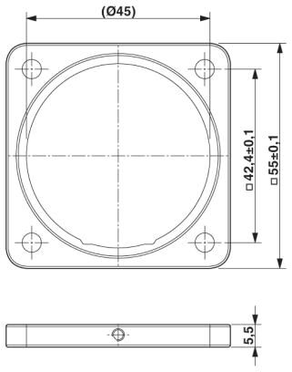 Phoenix contact 1607935 SM-Z0003 Четырехгранный монтажный фланец с кольцевым уплотнением