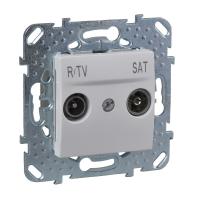 Schneider Electric MGU5.454.18ZD UNICA РОЗЕТКА R-TV/ SAT, одиночная, БЕЛЫЙ