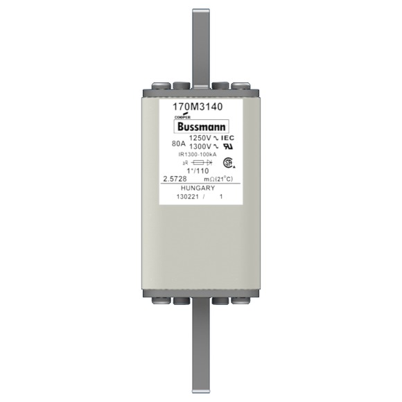 170M3140 Быстрый предохранитель 80A 1250V 1*/110 AR CU