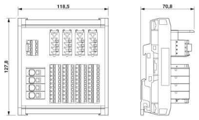 Phoenix contact 2801481 CBB TM 04 2X2RC P-PT Распределитель потенциала