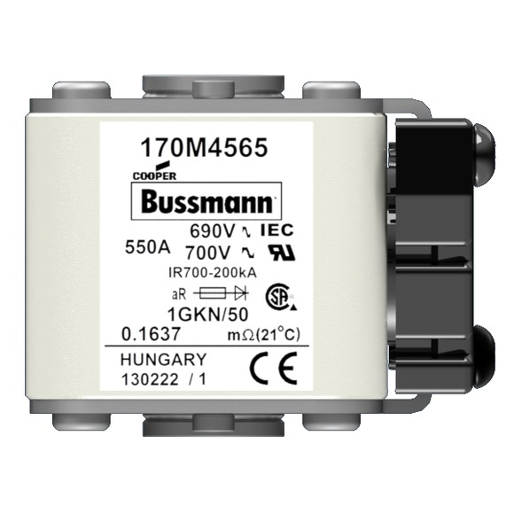 170M4565 Быстрый предохранитель 550A 690V 1GKN/50 AR UC