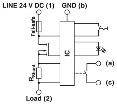 Phoenix contact 2800901 CB E1 24DC/1A NO P Электронный защитный выключатель