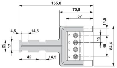 Phoenix contact 1784907 IPC 35 HC/ 4-STGF-SH-15,00 Разъем печатной платы