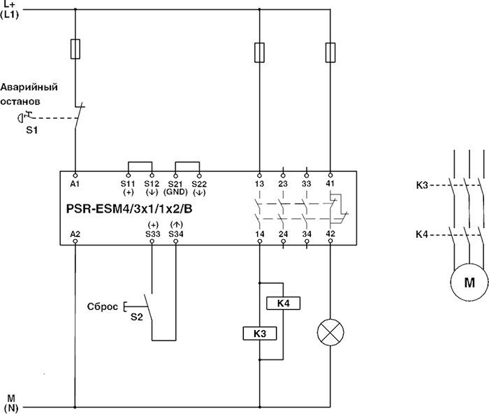 Phoenix contact 2963776 PSR-SCP- 24UC/ESM4/3X1/1X2/B Реле безопасности