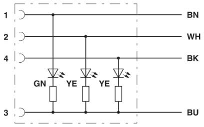 Phoenix contact 1513839 SAC-4P-25,0-PUR/M12FR-3L VA Кабель для датчика / исполнительного элемента