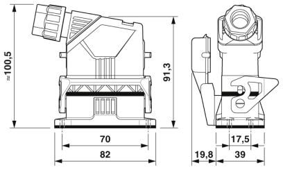 Phoenix contact 1411357 HC-EVO-A10UT-BWSC-HH-M20-PLRBK Комплект вставных соединителей