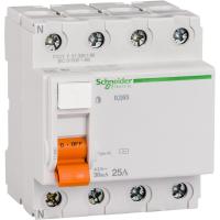 Schneider Electric 11460 ДИФ. ВЫКЛ. НАГРУЗКИ ВД63 4П 25A 30MA АС, Испания