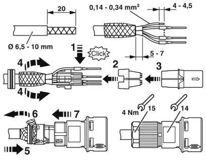 Phoenix contact 1021783 SACC-P12MSX-8CT-CL SH Разъем