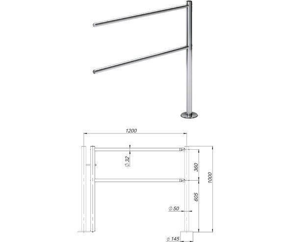 Oxgard Секция поворотная 1200 (ВЗР 1702.04)