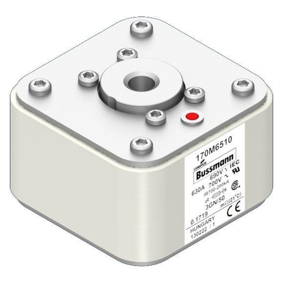 170M6510 Быстрый предохранитель 630A 690V 3GN/50 AR UC