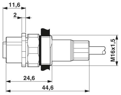 Phoenix contact 1525704 SACCEC-M12FS-5CON-M16/ 5,0-920 Встраиваемый соединитель для шинной системы