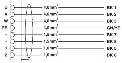 Phoenix contact 1620338 K-7E - OE/010-D04/M40 F8 Кабельный штекер, пластиковая заливка