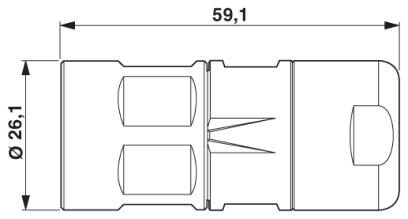 Phoenix contact 1614067 RF-12P1N8A8VDU Кабельный соединитель