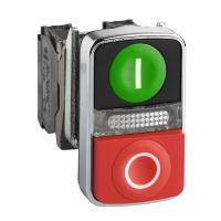 Schneider Electric XB4BW73731G5 КНОПКА 22ММ ДВОЙНАЯ С МАРКИРОВКОЙ + LED XB4BW73731G5