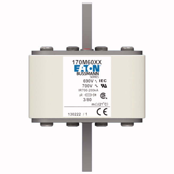 170M6060 Быстрый предохранитель 630A 690V 3TN/80 AR UC