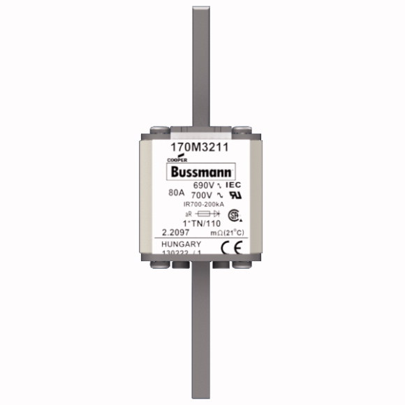 170M3211 Быстрый предохранитель 80A 690V 1*TN/110 AR UC