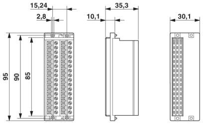 Phoenix contact 2285580 FRONT-SFL 2,5/F32/ZD Соединительная колодка