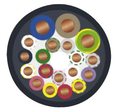 Phoenix contact 1453216 SACB-C-H180-8/16-10,0PUR SCO P Разъем с кабелем