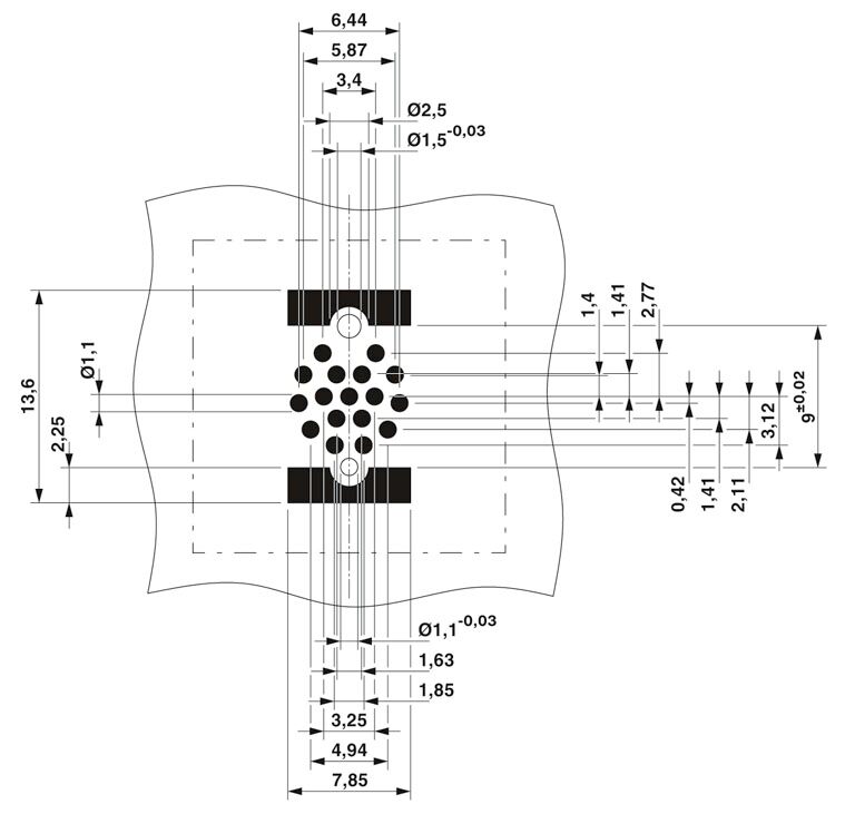 Phoenix contact 1418641 SACC-CI-M12FS-17P SMD SH-SP Комплект образцов