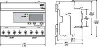 Schneider Electric A9MEM3210R Счетчик 3-ф актив. iEM3210, 1 тариф, имп. выход, кл. точн. 0.5S, транс. вкл.