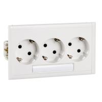 Schneider Electric 5940110 CYB-PS-РОЗЕТКА ТРОЙНАЯ ШТОРКИ+ОКНО БЕЛАЯ