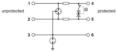 Phoenix contact 2908196 TTC-6P-1X2-F-12DC-UT-I Устройство защиты от перенапряжений