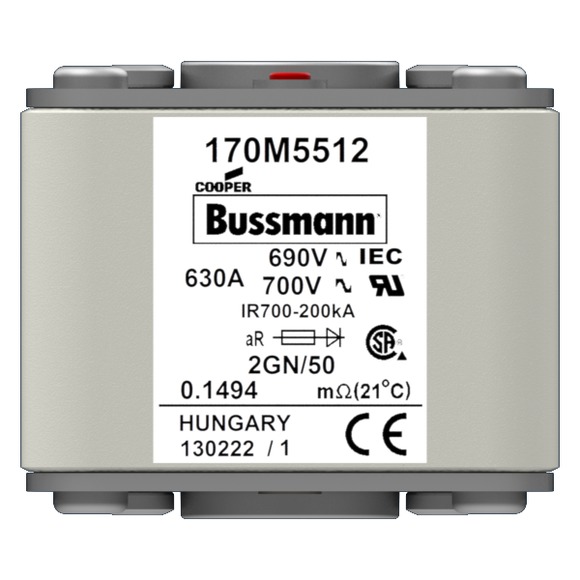 170M5512 Быстрый предохранитель 630A 690V 2GN/50 AR UC