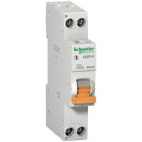 Schneider Electric 12524 ДИФ. АВТ. ВЫКЛ. АД63 К 1П+Н 25A 30MA 4,5кА C АС, 18 мм