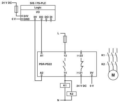 Phoenix contact 2702524 PSR-PS22-1NO-1NC-24VDC-SC Реле сопряжения