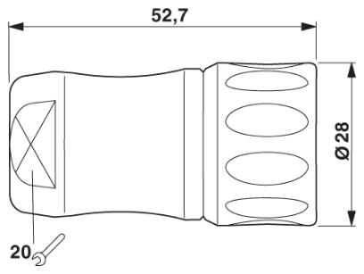 Phoenix contact 1603338 RC-2LS2N12K0N8 Кабельный соединитель