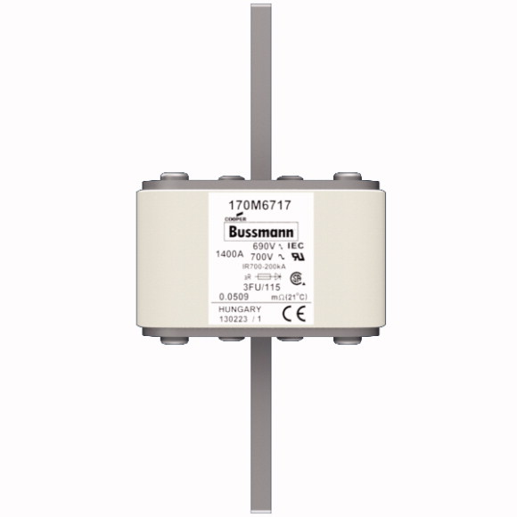 170M6717 Быстрый предохранитель 1400A 690V 3FU/115 AR UC