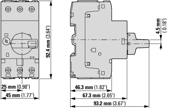 88912 PKZM0-1,6-T Автоматический выключатель для защиты трансформаторов MOELLER / EATON (арт.088912)