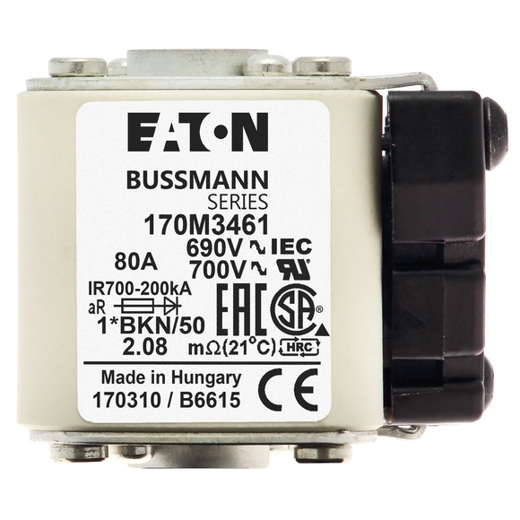 170M3461 Быстрый предохранитель 80A 690V 1*BKN/50 AR UC