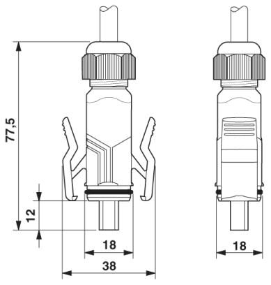 Phoenix contact 1653870 VS-04-2X2X26C7/7-67A/67B/2,0 Патч-кабель
