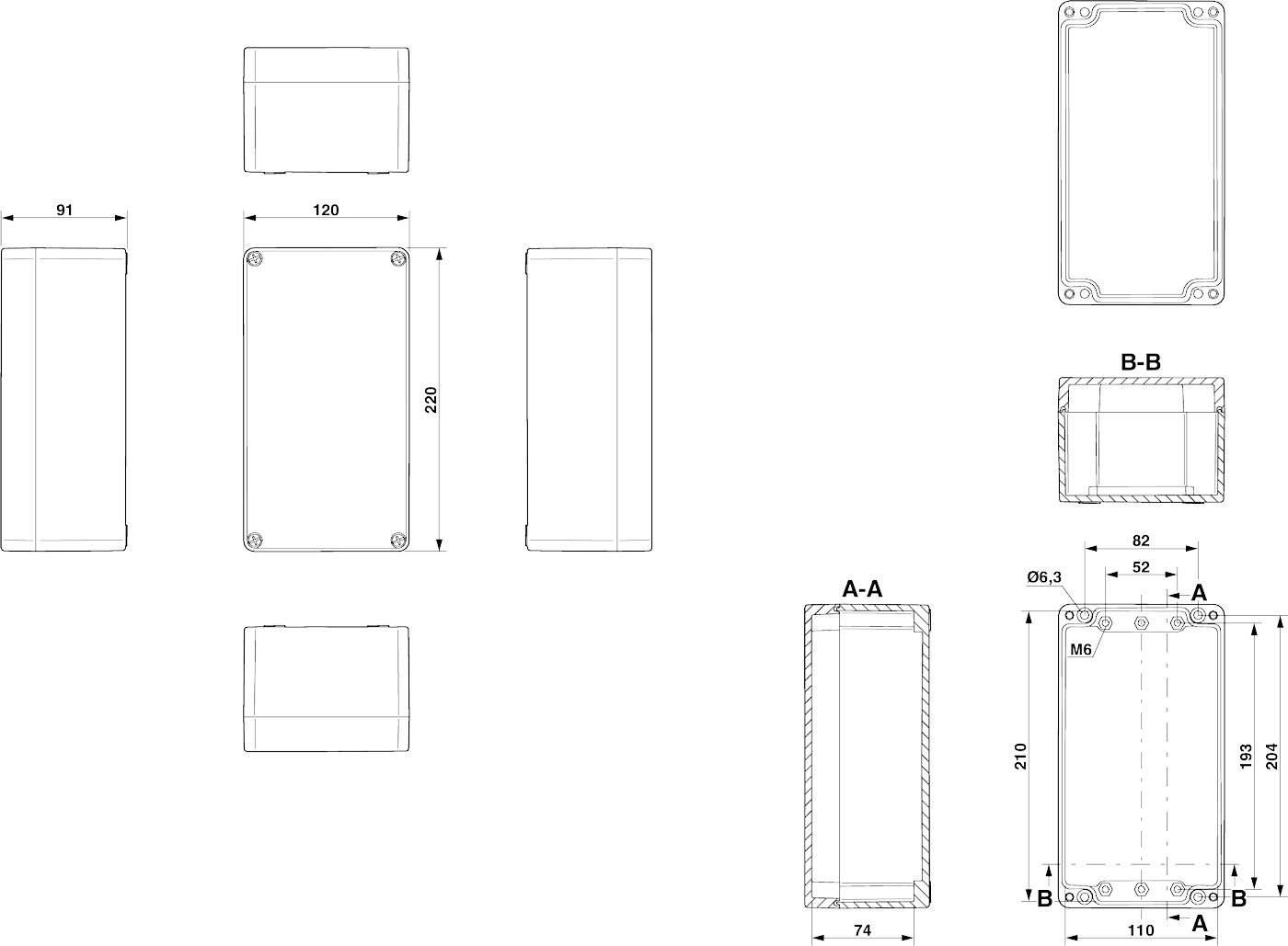 Phoenix contact 899349 E PE A 120X220X91 Клеммная коробка