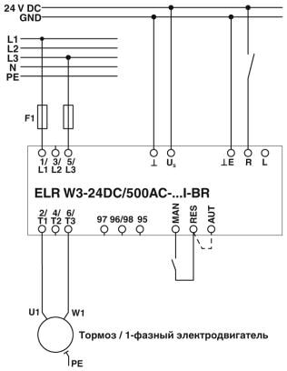 Phoenix contact 2297109 ELR W3- 24DC/500AC- 2I-BR Гибридный пускатель