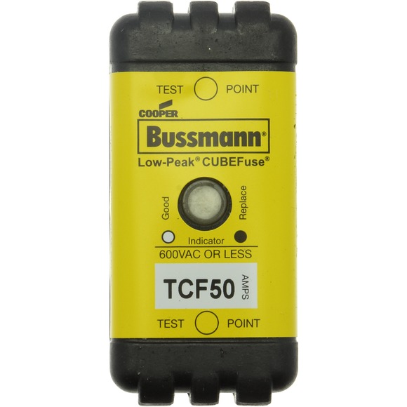 TCF50 Предохранитель CUBE, TIME DELAY, 600 В АС/300 DC с индикацией