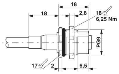 Phoenix contact 1437711 SACCBP-FSD-4CON-PG9/5,0-931SCO Встраиваемый разъем (розетка) шинной системы