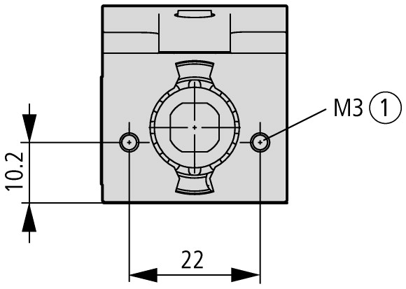 106784 Концевой выключатель , 1НО +1 НЗ , базовый модуль (LS-S11/F)